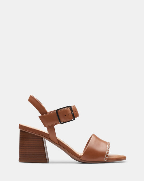 Siara65 Buckle Tan Leather