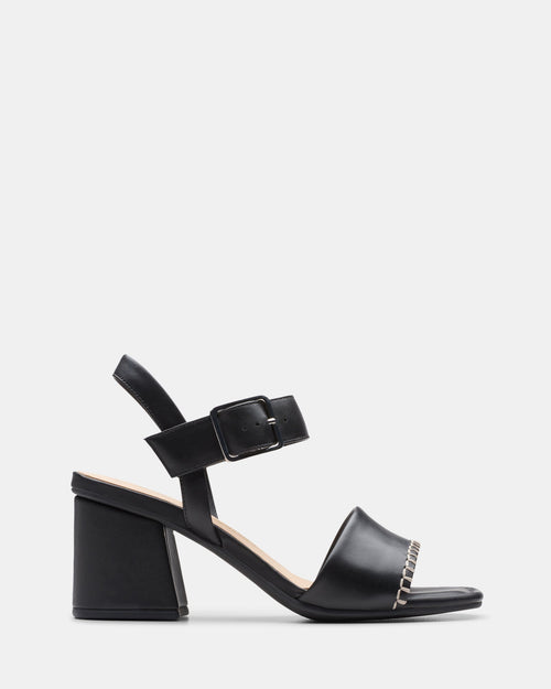 Siara65 Buckle Black Leather