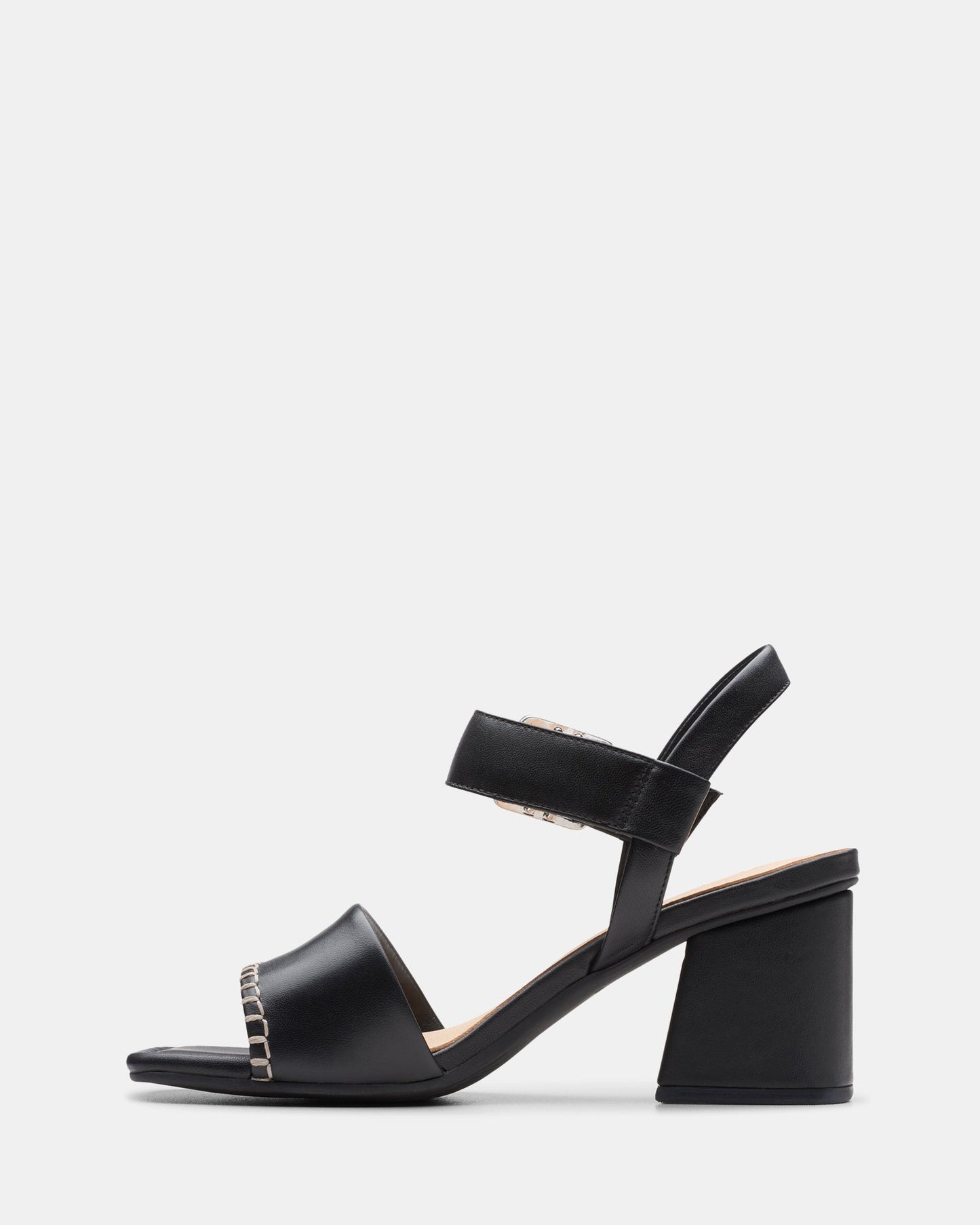 Siara65 Buckle Black Leather