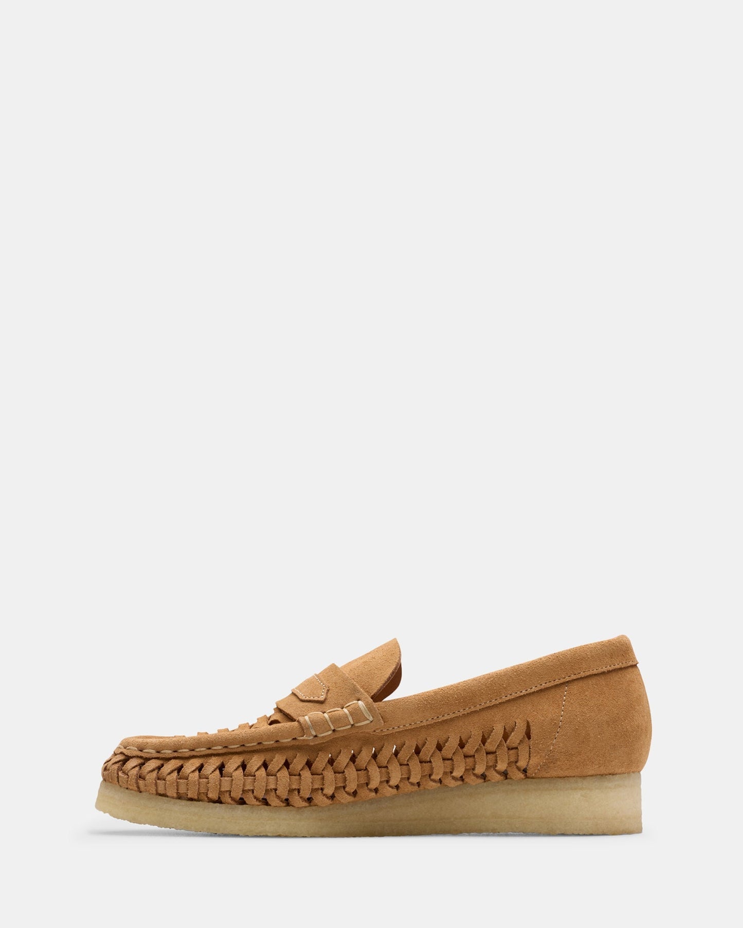 Wbloaferweave. (w) Tan Suede