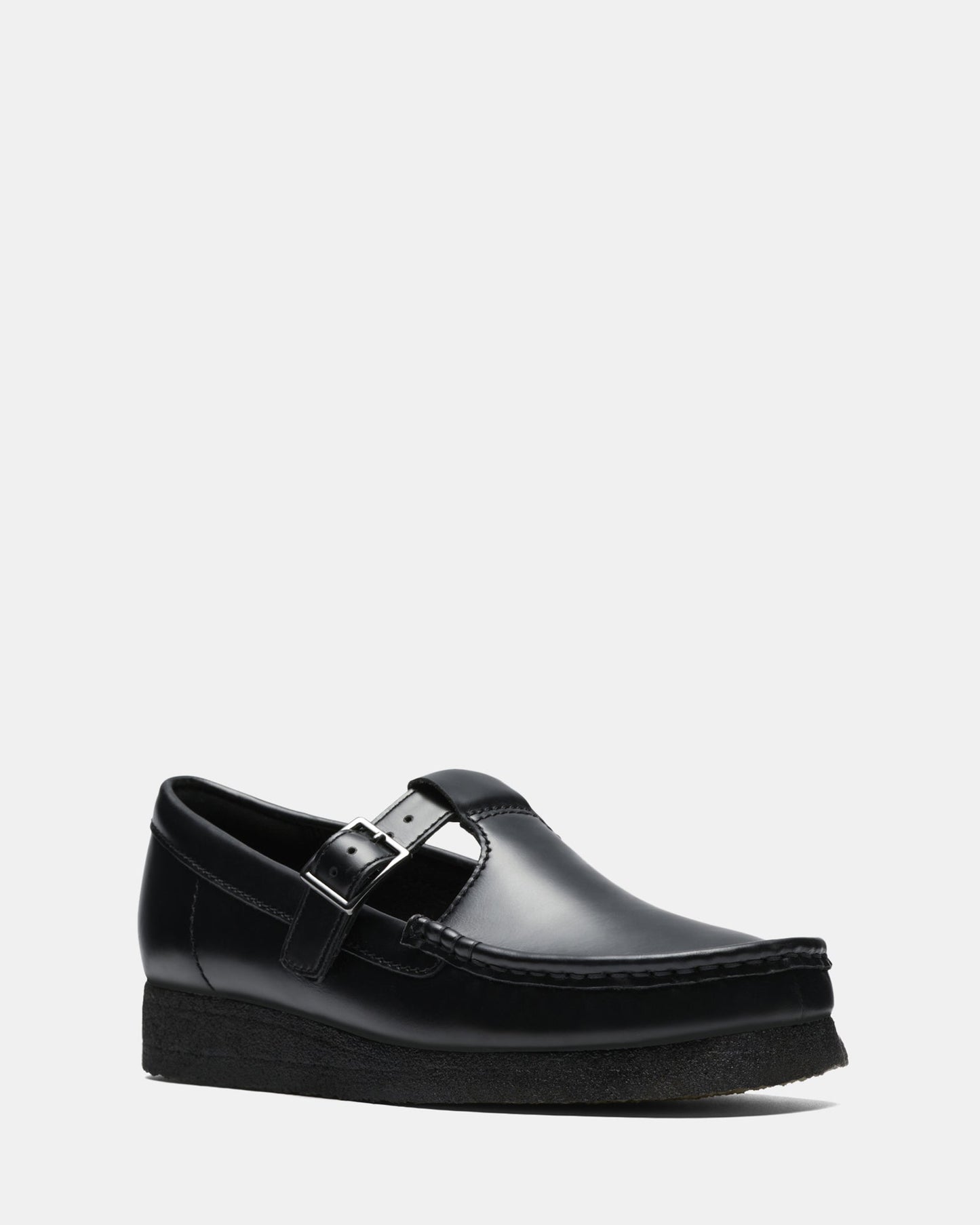 Wallabee Tbar Blk Hishine Lea