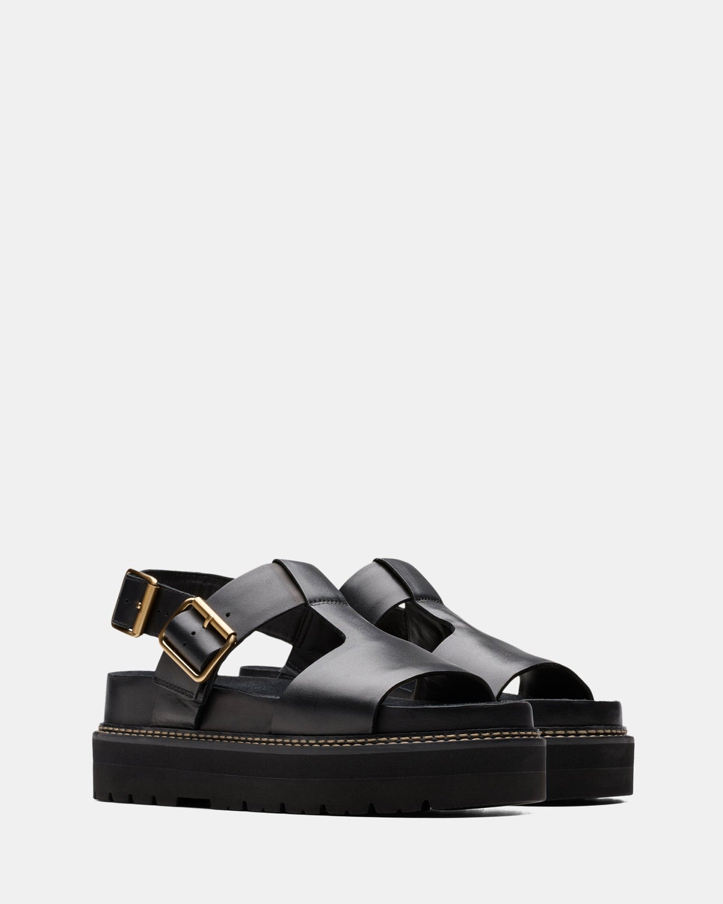 Orianna Sky Black Leather