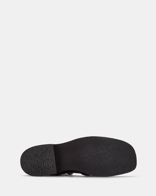 Effery Zip Black Leather