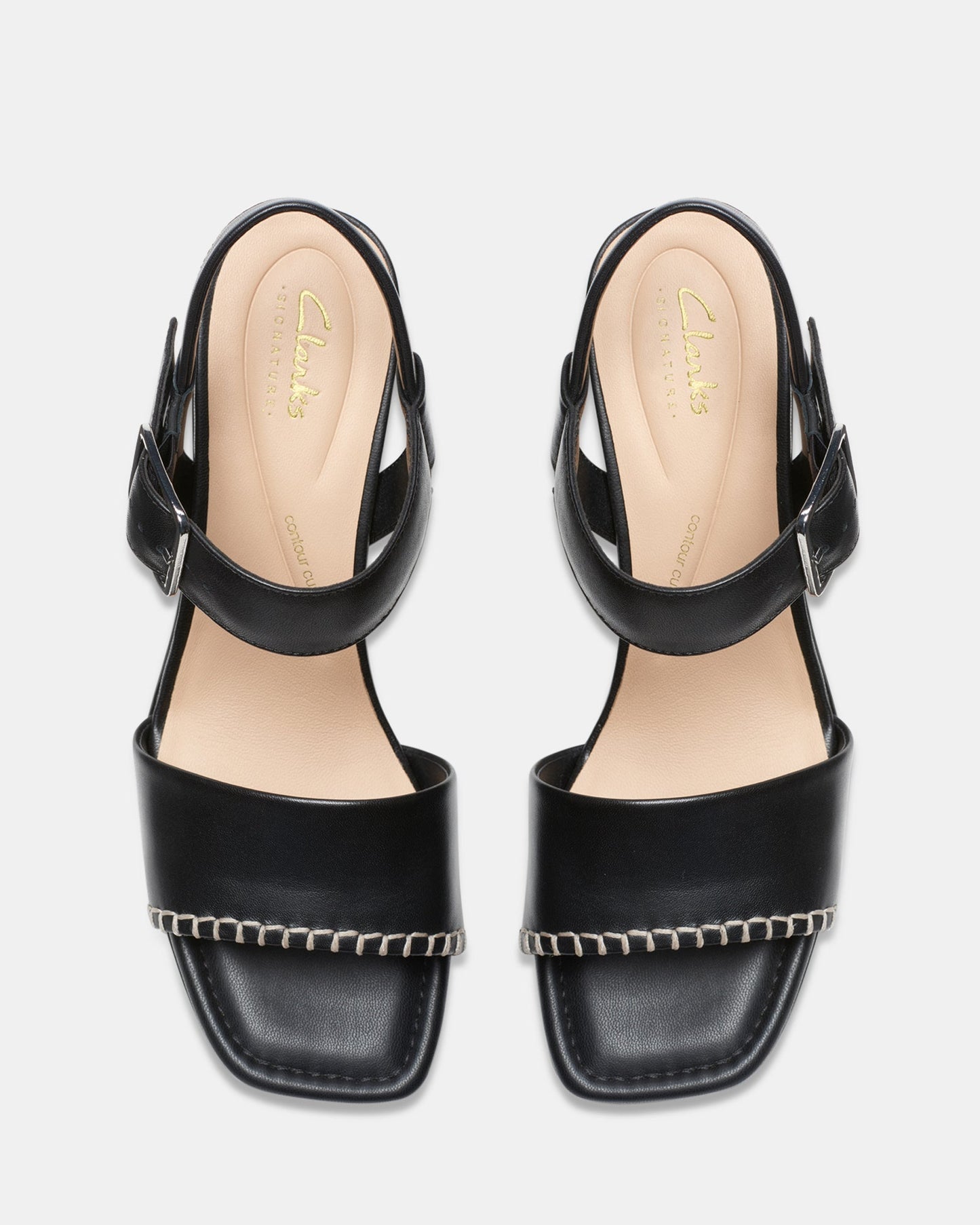 Siara65 Buckle Black Leather