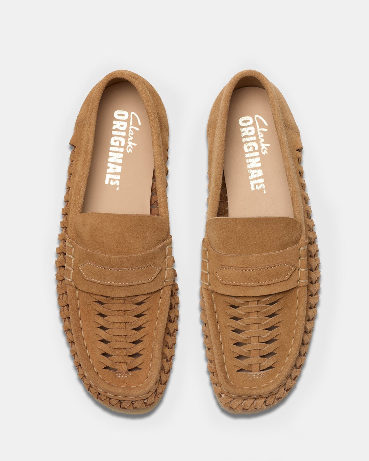 Wbloaferweave. (w) Tan Suede