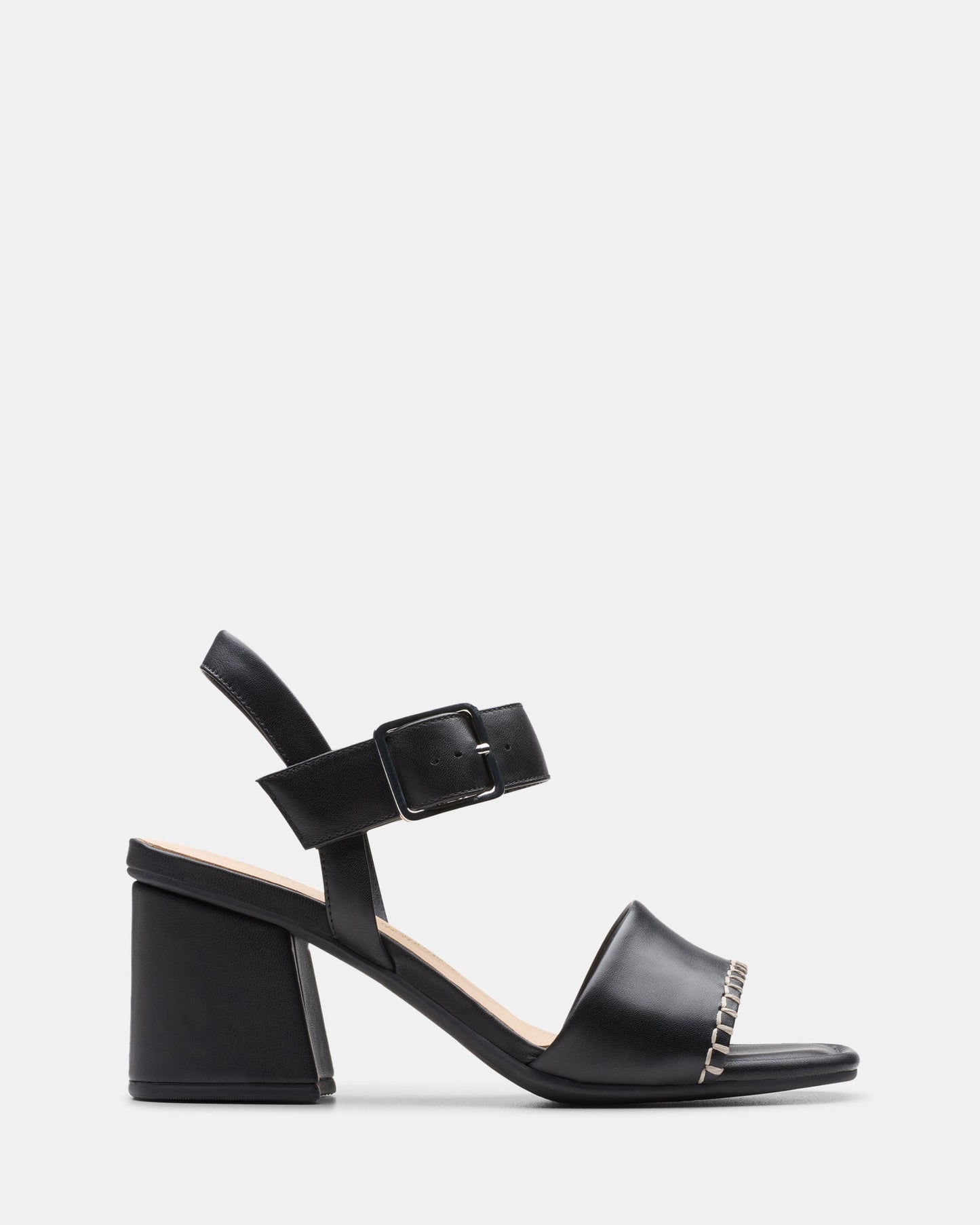 Siara65 Buckle Black Leather
