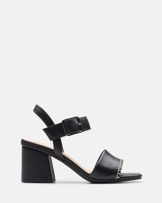 Siara65 Buckle Black Leather