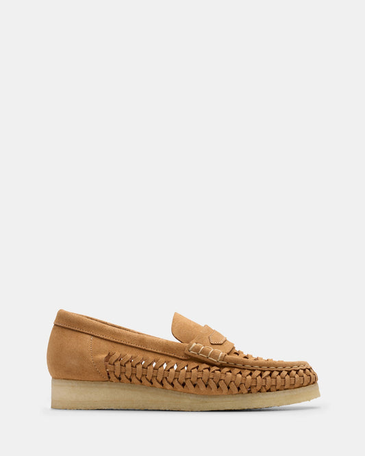 Wbloaferweave. (w) Tan Suede