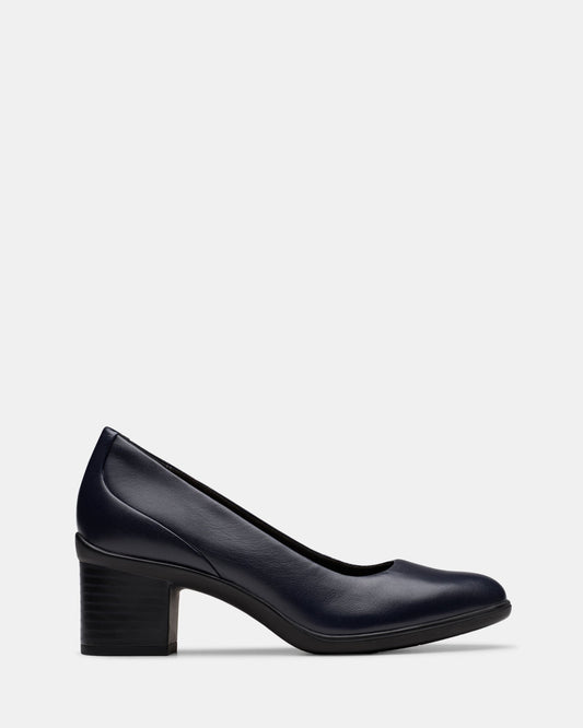Shaya Poppy Navy Leather