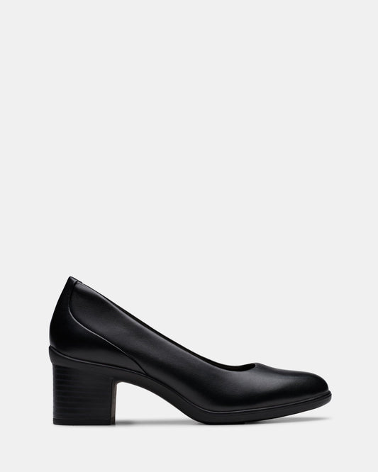 Shaya Poppy Black Leather
