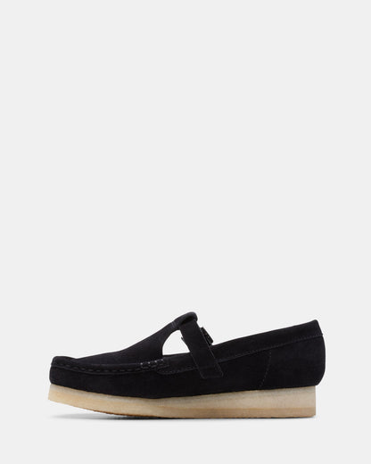 Wallabee Tbar Black Suede