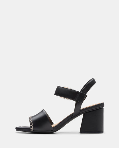 Siara65 Buckle Black Leather
