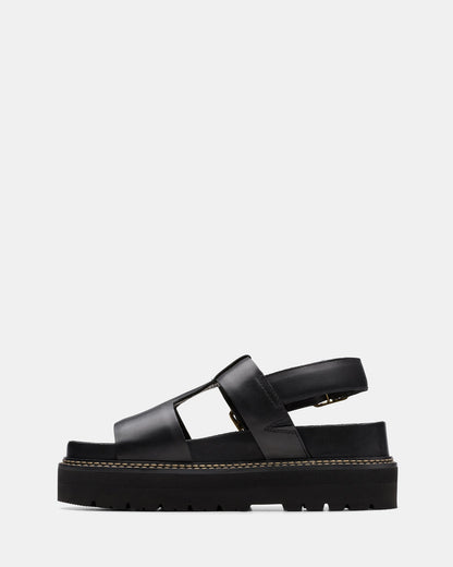 Orianna Sky Black Leather