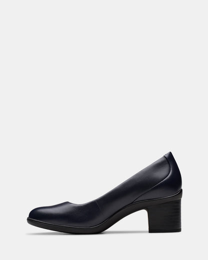 Shaya Poppy Navy Leather