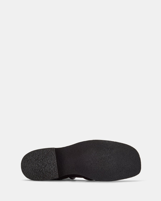 Effery Zip Black Leather