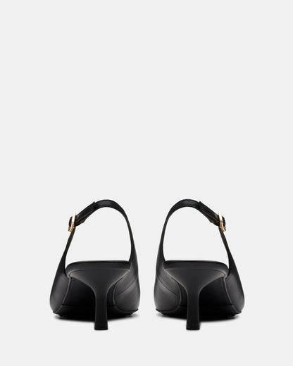 Adela Sling Black Leather