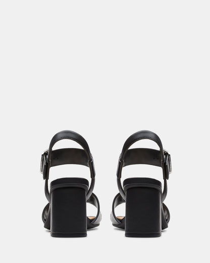 Siara65 Buckle Black Leather