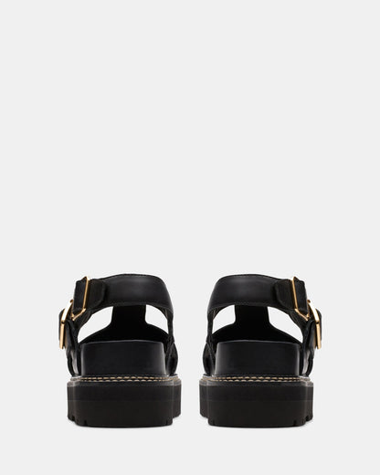 Orianna Sky Black Leather