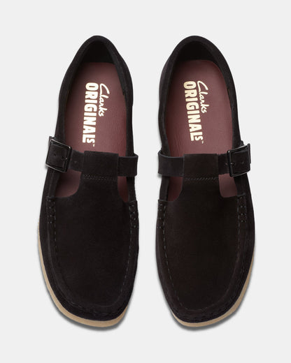 Wallabee Tbar Black Suede
