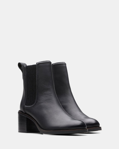 Chamberly Top Black Leather