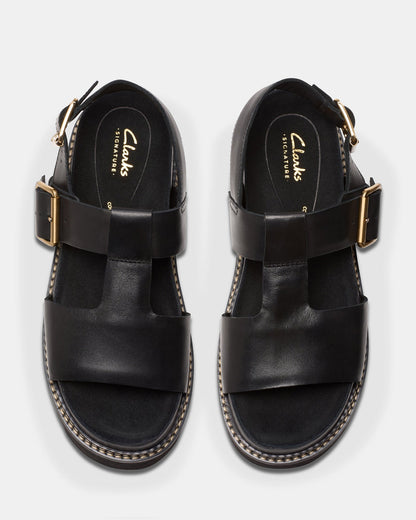 Orianna Sky Black Leather