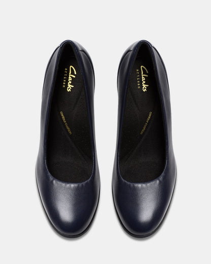 Shaya Poppy Navy Leather