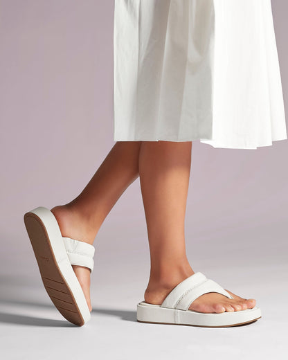 Alda Walk Off White Leather